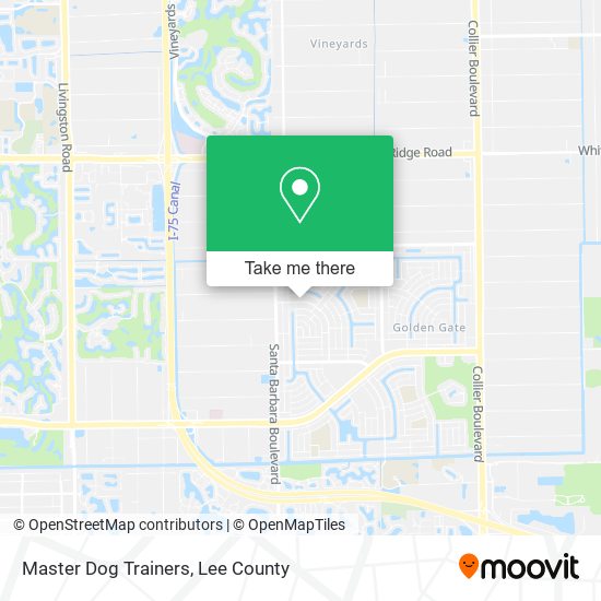 Master Dog Trainers map