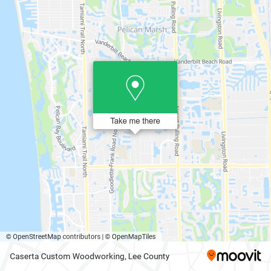 Caserta Custom Woodworking map