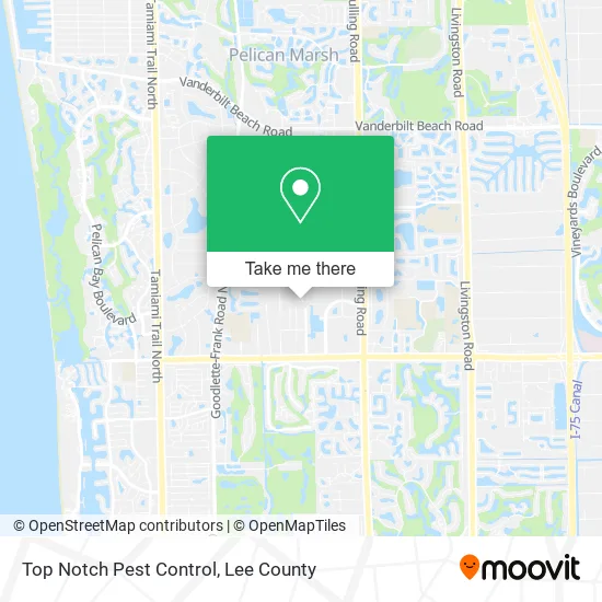 Top Notch Pest Control map