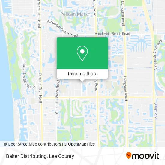 Baker Distributing map