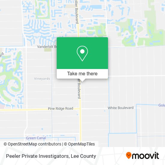 Peeler Private Investigators map