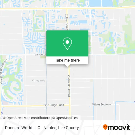 Donnie's World LLC - Naples map
