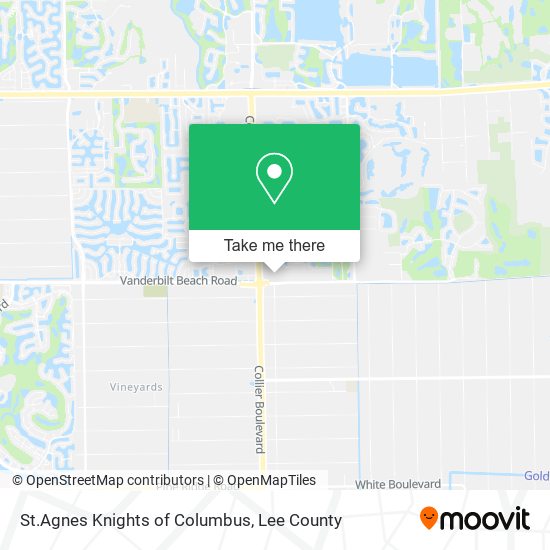 Mapa de St.Agnes Knights of Columbus