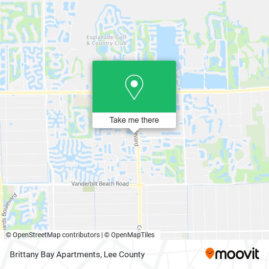 Mapa de Brittany Bay Apartments