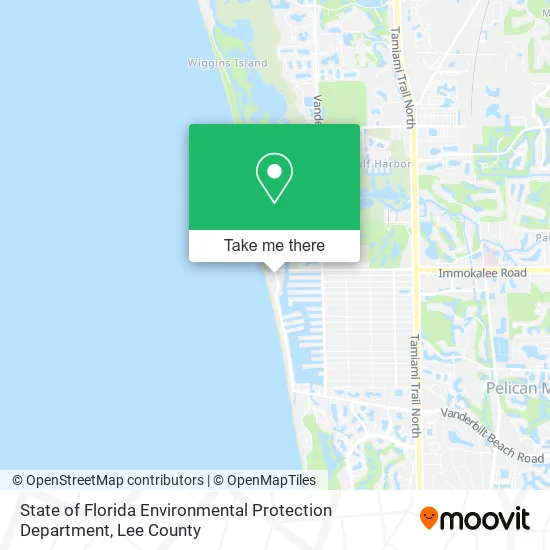 State of Florida Environmental Protection Department map