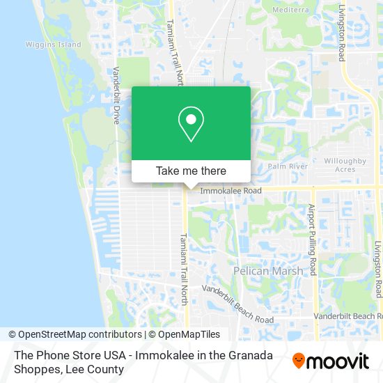 Mapa de The Phone Store USA - Immokalee in the Granada Shoppes