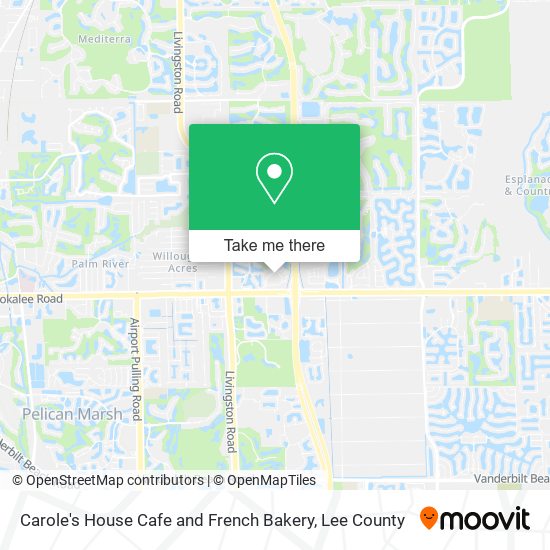 Carole's House Cafe and French Bakery map
