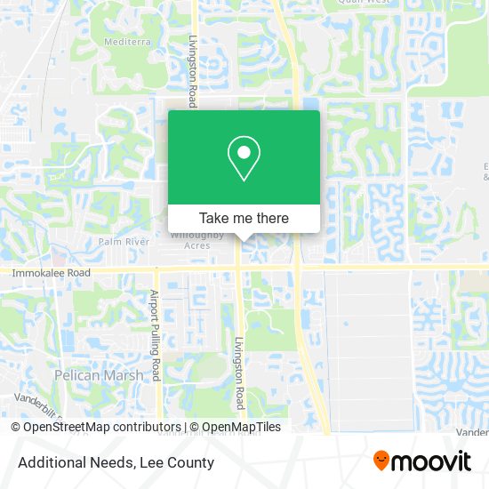 Additional Needs map