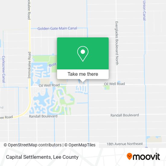 Capital Settlements map
