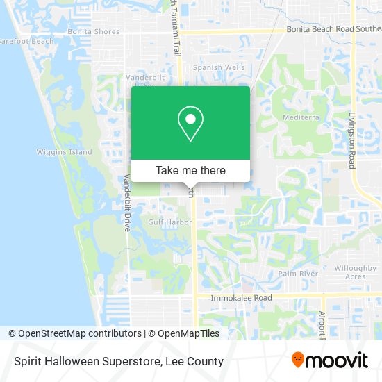 Spirit Halloween Superstore map