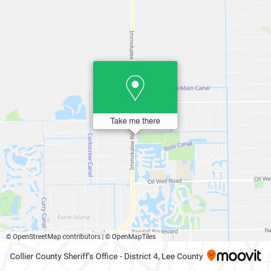 Collier County Sheriff's Office - District 4 map