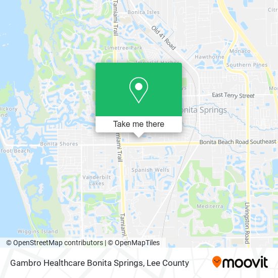 Gambro Healthcare Bonita Springs map