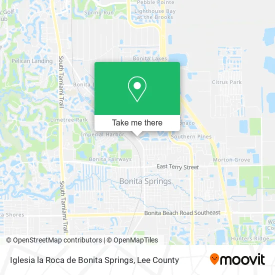 Iglesia la Roca de Bonita Springs map