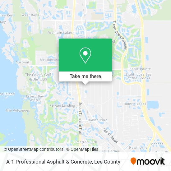 A-1 Professional Asphalt & Concrete map