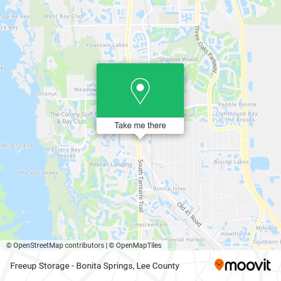 Freeup Storage - Bonita Springs map