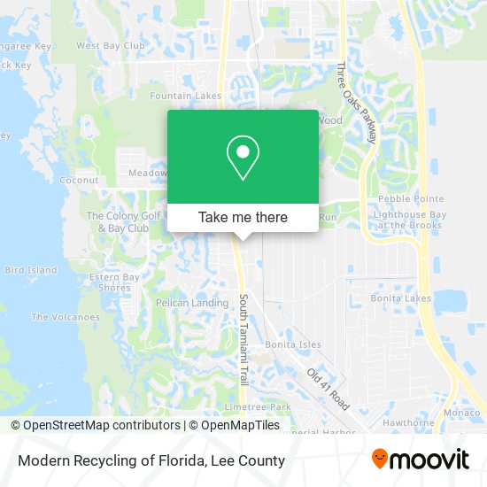 Modern Recycling of Florida map