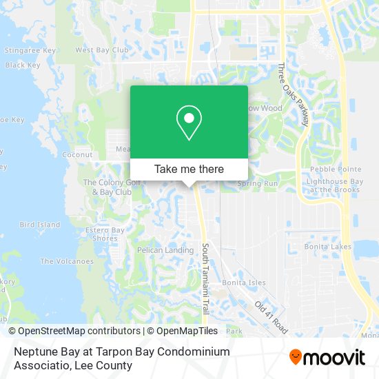 Mapa de Neptune Bay at Tarpon Bay Condominium Associatio