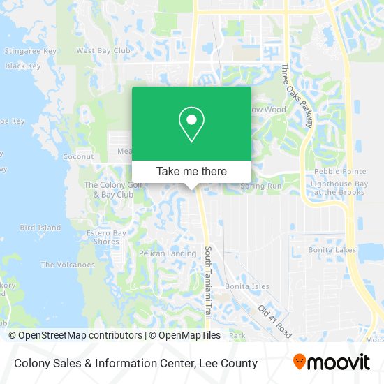Colony Sales & Information Center map