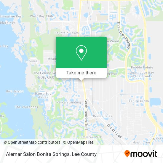 Alemar Salon Bonita Springs map