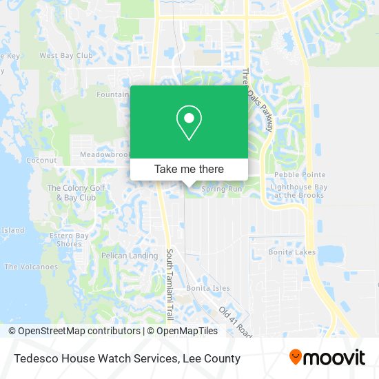 Mapa de Tedesco House Watch Services