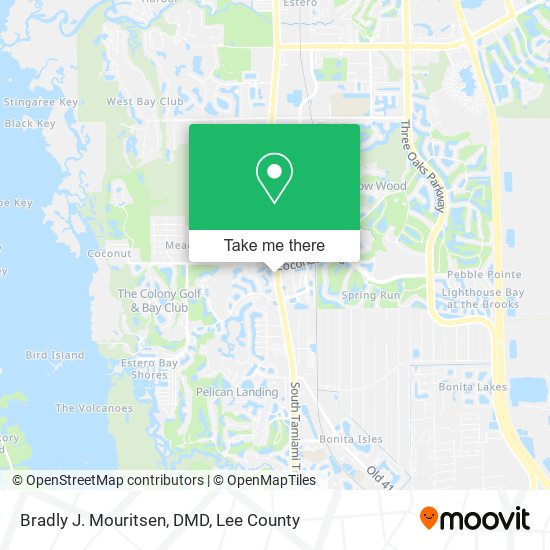 Bradly J. Mouritsen, DMD map