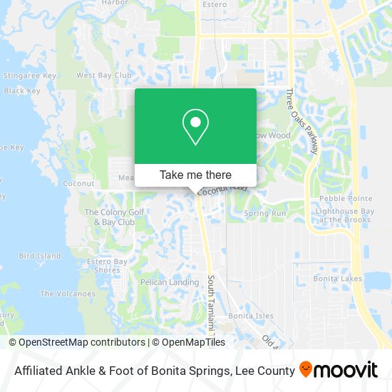 Mapa de Affiliated Ankle & Foot of Bonita Springs