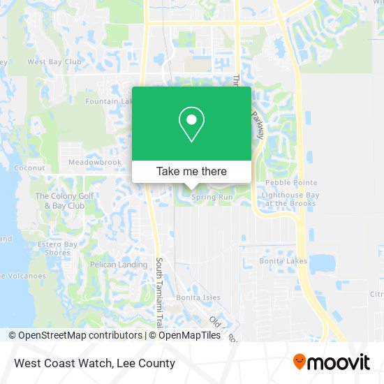 West Coast Watch map