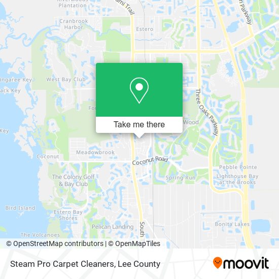 Steam Pro Carpet Cleaners map