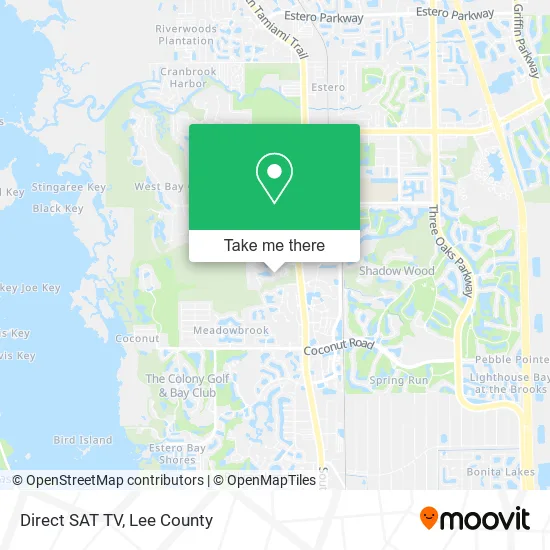 Direct SAT TV map