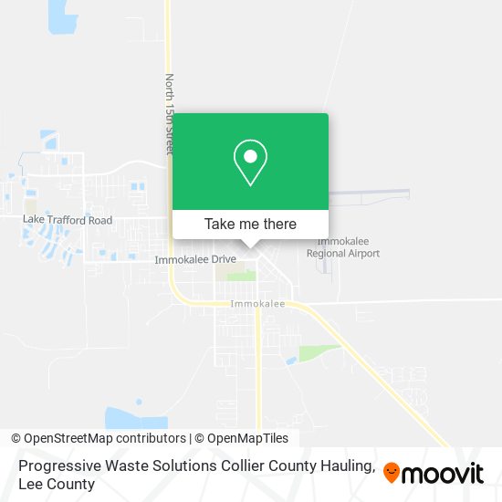 Progressive Waste Solutions Collier County Hauling map