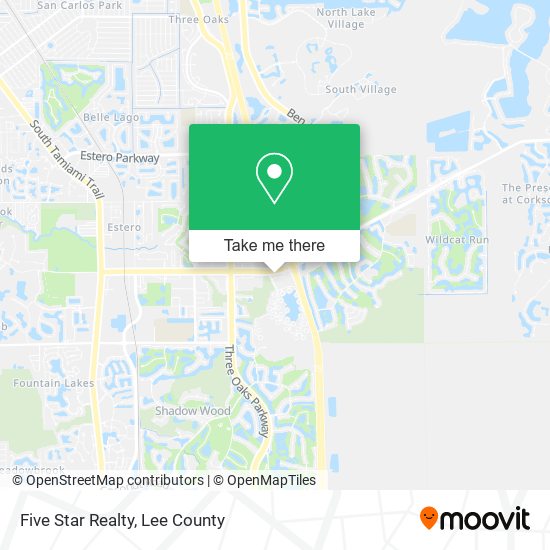 Five Star Realty map