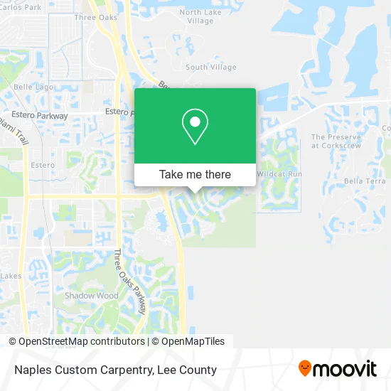 Naples Custom Carpentry map