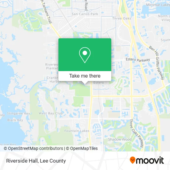 Riverside Hall map