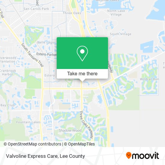 Valvoline Express Care map