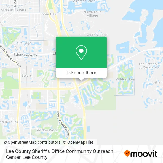 Lee County Sheriff's Office Community Outreach Center map