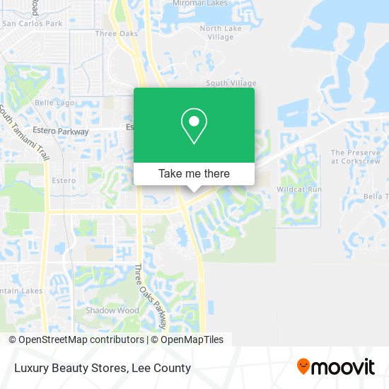 Luxury Beauty Stores map