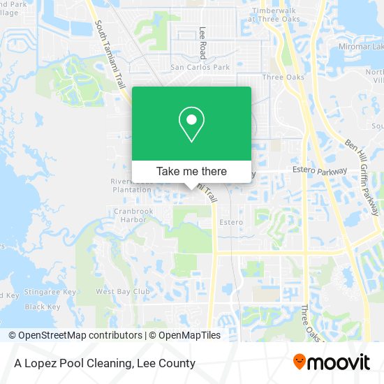 A Lopez Pool Cleaning map