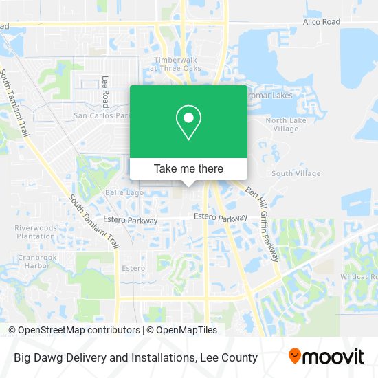Mapa de Big Dawg Delivery and Installations