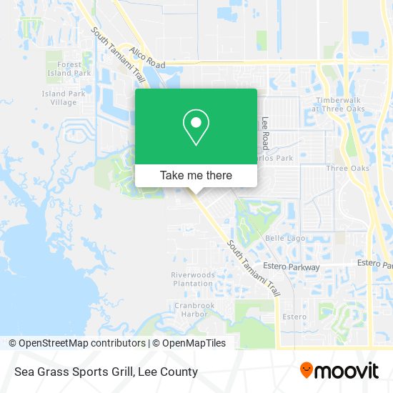 Sea Grass Sports Grill map