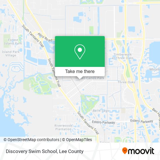 Mapa de Discovery Swim School