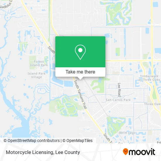 Motorcycle Licensing map