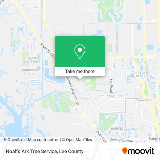 Noah's Ark Tree Service map