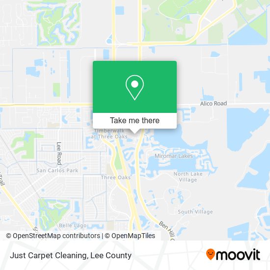 Just Carpet Cleaning map