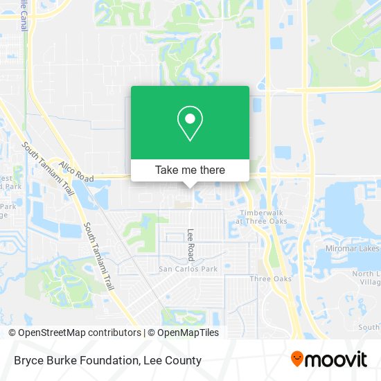 Bryce Burke Foundation map