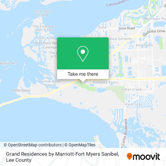 Mapa de Grand Residences by Marriott-Fort Myers Sanibel