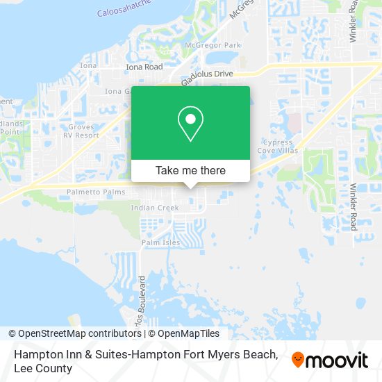 Hampton Inn & Suites-Hampton Fort Myers Beach map