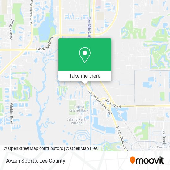 Avzen Sports map