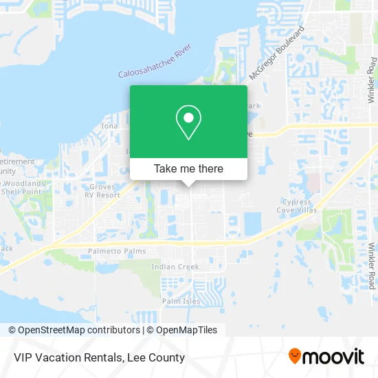 VIP Vacation Rentals map