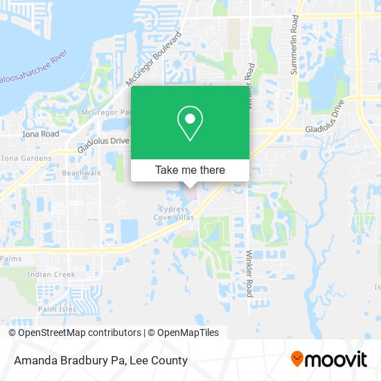 Amanda Bradbury Pa map