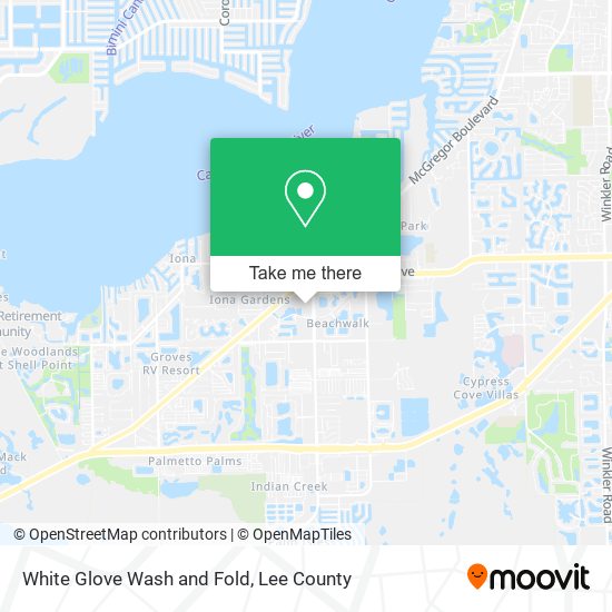 White Glove Wash and Fold map